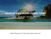 Tablet Screenshot of marylousbigislandguidedtours.com